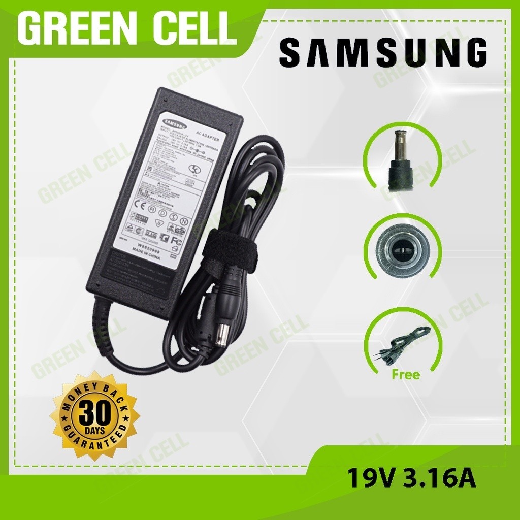 ที่ชาร์จแล็ปท็อป Sam.sung 19V 3.16Acwp สำหรับ R470 R478 R503 R505 R530CE R55 R590 R60 R610 R730 R780