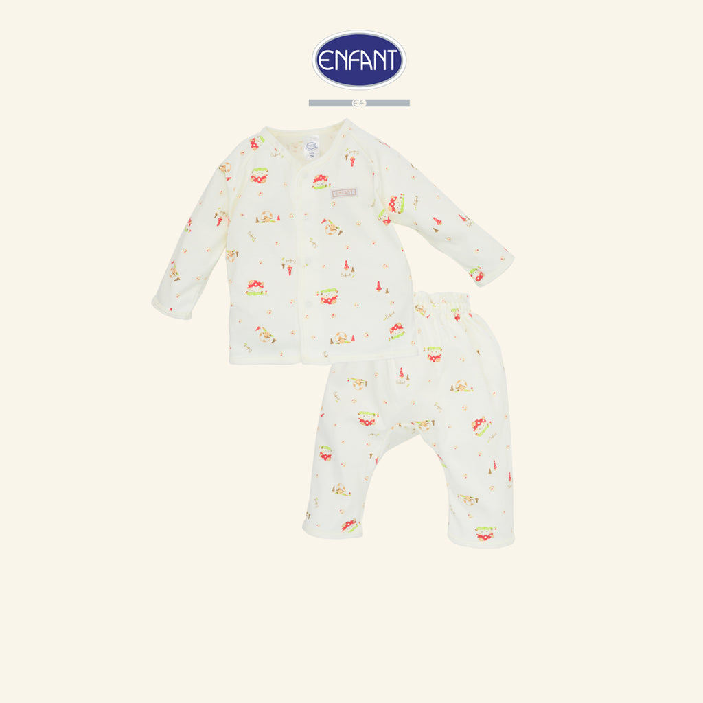 ENFANT ชุดกระดุม ลายเห็ดน้อย 3เดือน-2ปี ED1DK6