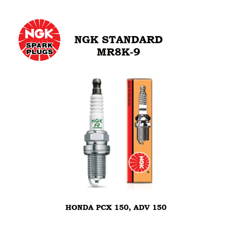 PALAM PENCUCUH MOTOR MR8K-9 NGK, (1 ชิ้น) กล่อง HONDA PCX 150, ADV 150