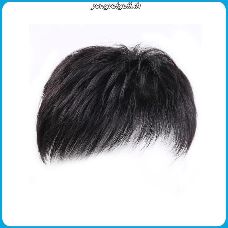 ผมปลอม ผู้ชายกิ๊บผู้ชายวิกผมผู้ชายผมปลอมหัวล้านผู้ชายผมสังเคราะห์