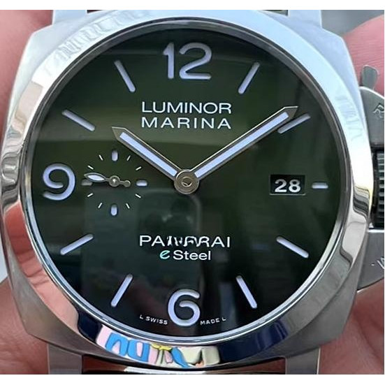 ใหม่ชุด 44 มม.Pana Hi Lumino อัตโนมัตินาฬิกาผู้ชายนาฬิกา PAM0135P6 Luminous