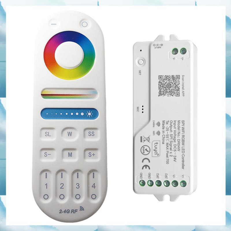 [WSB] DR04W TUYA SPI WIFI RGBW LED Controller Dimmer ทํางานร่วมกับ Home WiFi การควบคุมไร้สายสําหรับ 
