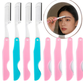 ที่กันคิ้วแบบพับได้มืออาชีพ - เครื่องมือกําจัดขนมีดโกนใบหน้า…