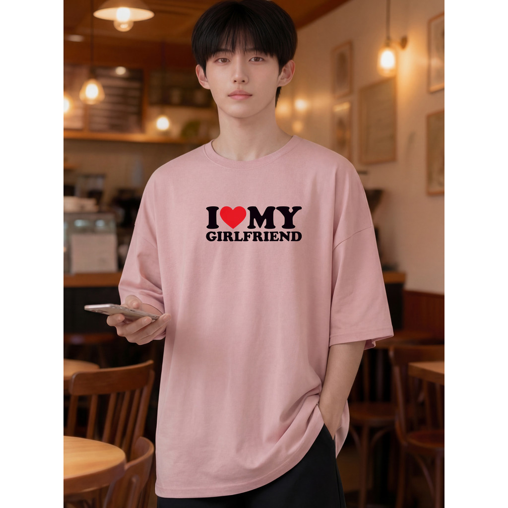 2W112 [AIYOU] Lelaki Baju T เสื้อผู้ชาย Tshirt Tops ผู้ชายสไตล์เกาหลี Crop Top รอบคอ Plus ขนาดเสื้อย