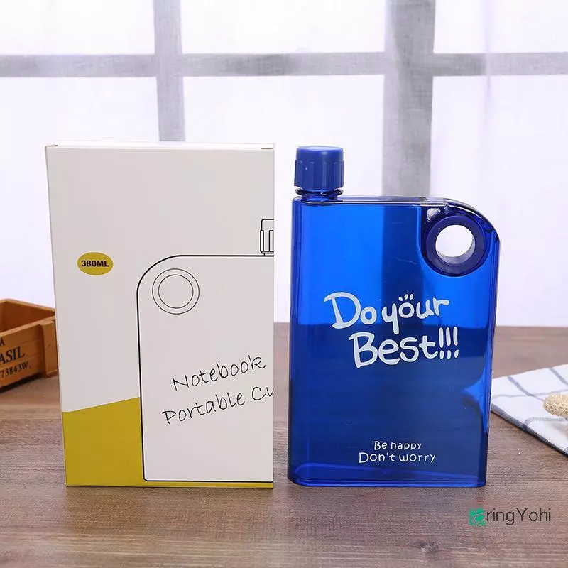 ขวดน้ำแบน AringYohi 380ML พกพา thumbnail 8