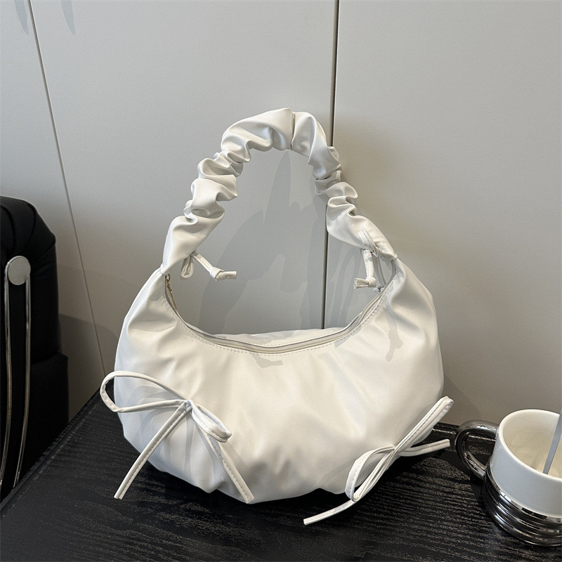 ความจุขนาดใหญ่กระเป๋าผู้หญิงฤดูใบไม้ผลิฤดูร้อน 0 แฟชั่น Niche Design One-Shoulder Underarm Bag จีบ C