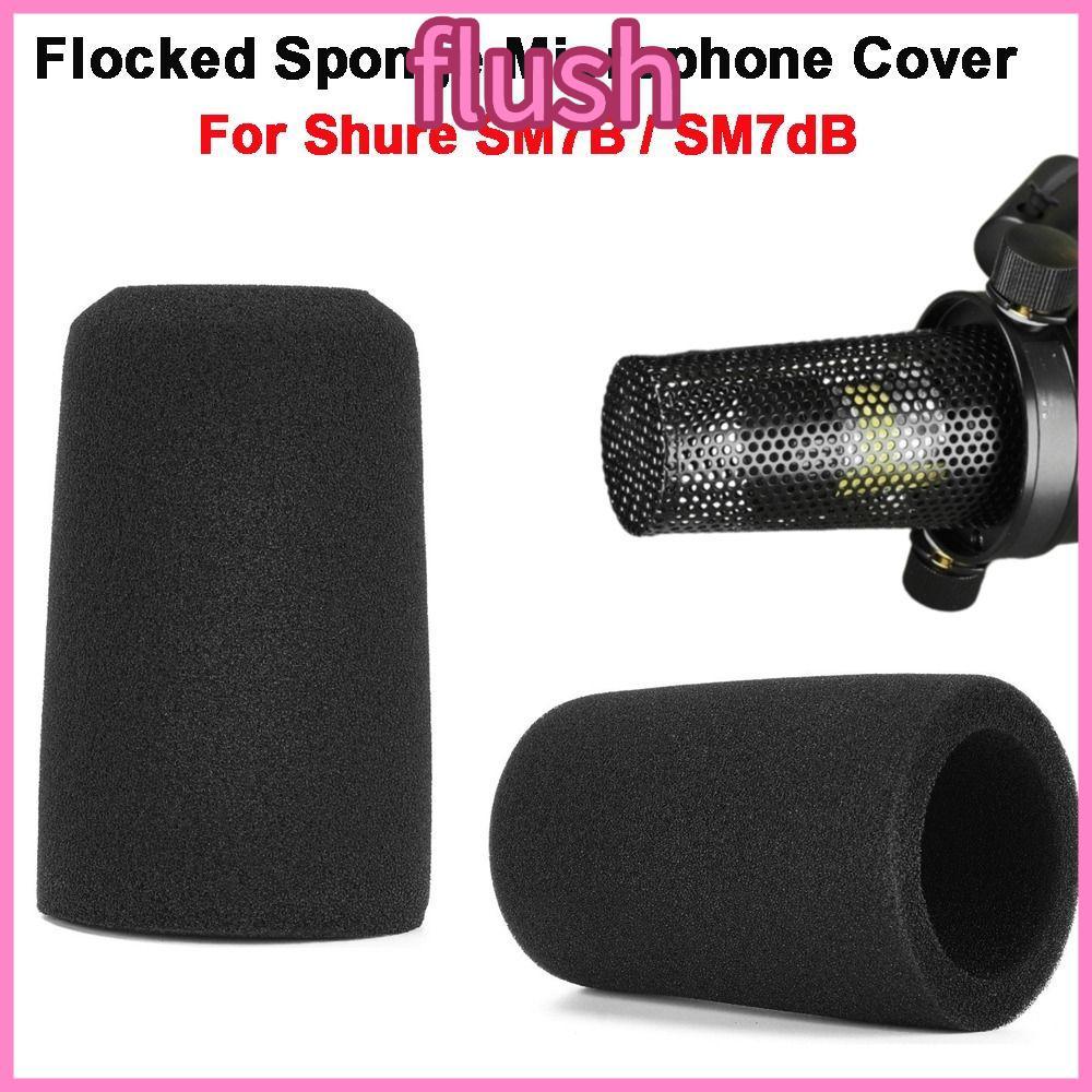 FLUSH 1pcs Mic กระจก, Windproof Flocked ฟองน้ําโฟมไมโครโฟน, Professional เปลี่ยนลดเสียงรบกวนฟองน้ําส