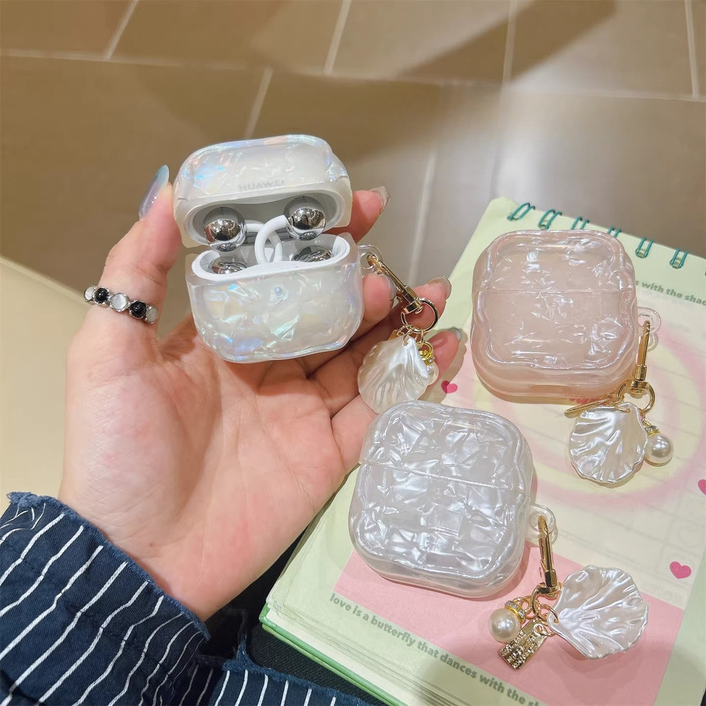Shell Simple Headphone Case Freeclip2 Case เหมาะสําหรับ Huawei freeclip เคสหูฟังบลูทูธไร้สาย freebud6i เคส SE3 หยัก