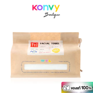 WAY TO GO Facial Towel 60 Sheets ผ้าเช็ดหน้าแบบใช้ครั้งเดียว เวย์ ทู โก สัมผัสนุ่ม อ่อนโยนต่อผิว.