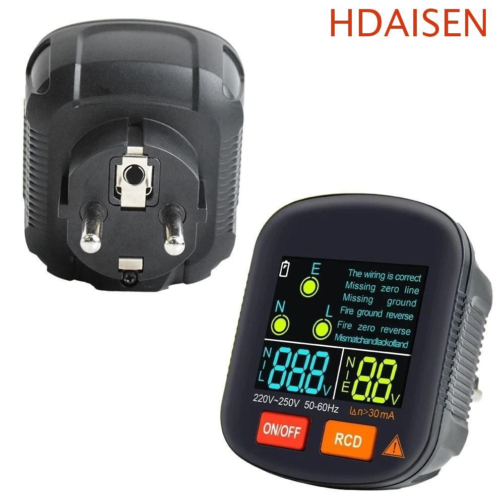 เครื่องทดสอบซ็อกเก็ต HDAISEN,เครื่องตรวจจับซ็อกเก็ตอัจฉริยะแบบดิจิตอล Ground Zero Line, รุ่น Pro NCV