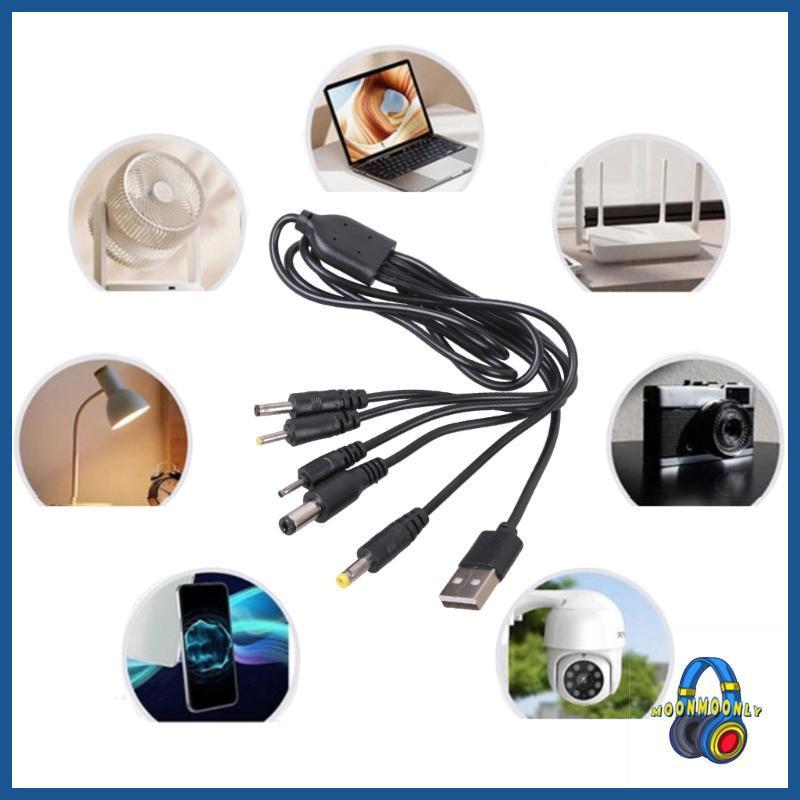 MOON 5V USB ถึง 5 5x2 1 มม.4 0x1 7 มม.2 0x0 6 มม.2 5x0 7 มม.3 5x1 35 มม.สายชาร์จสําหรับแปรงสีฟันไฟฟ้