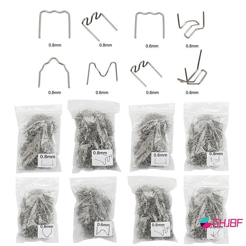 GHJBF] 100PCS คอมพิวเตอร์ซ่อมเชื่อมเล็บมาตรฐาน Pre Cut Wave Staples Bump neck nicen ต้นฉบับ