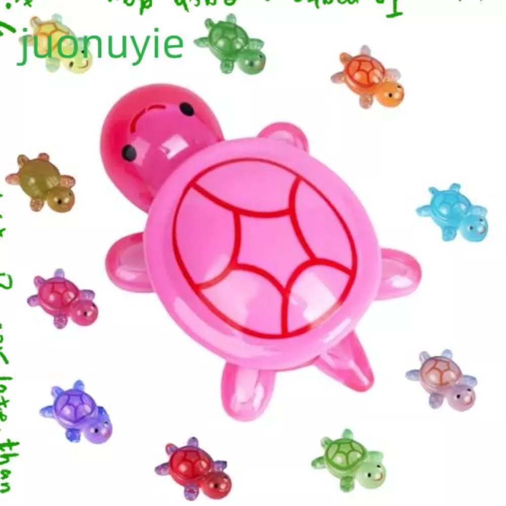 JUONUYIE 100 ชิ้นเต่าเรืองแสง, สัตว์เรซิน DIY เรืองแสงในที่มืด, เครื่องรางเล็บเต่าขนาดเล็กการ์ตูนสี Dopamine สําหรับโทรศัพท์ DIY Hairpin