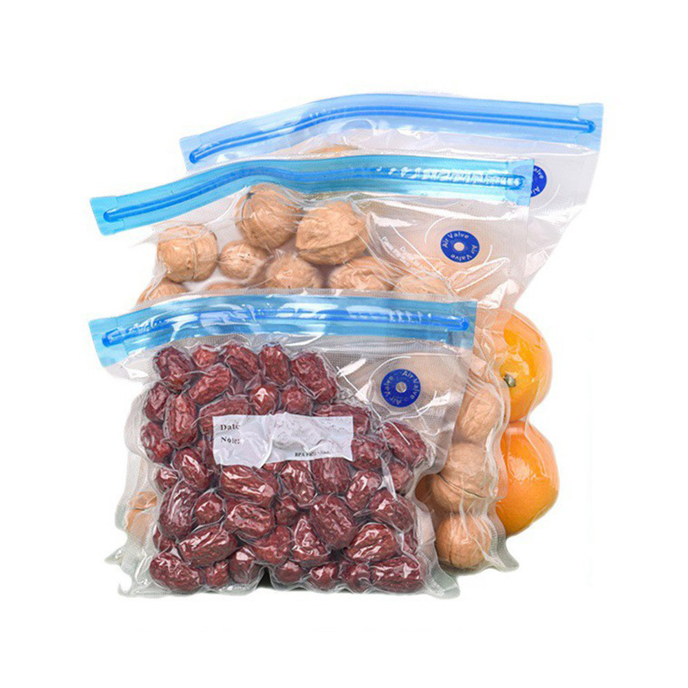 Reusable Vacuum Storage Bag Food Storage Vacuum Freezer Organizer 15pcs