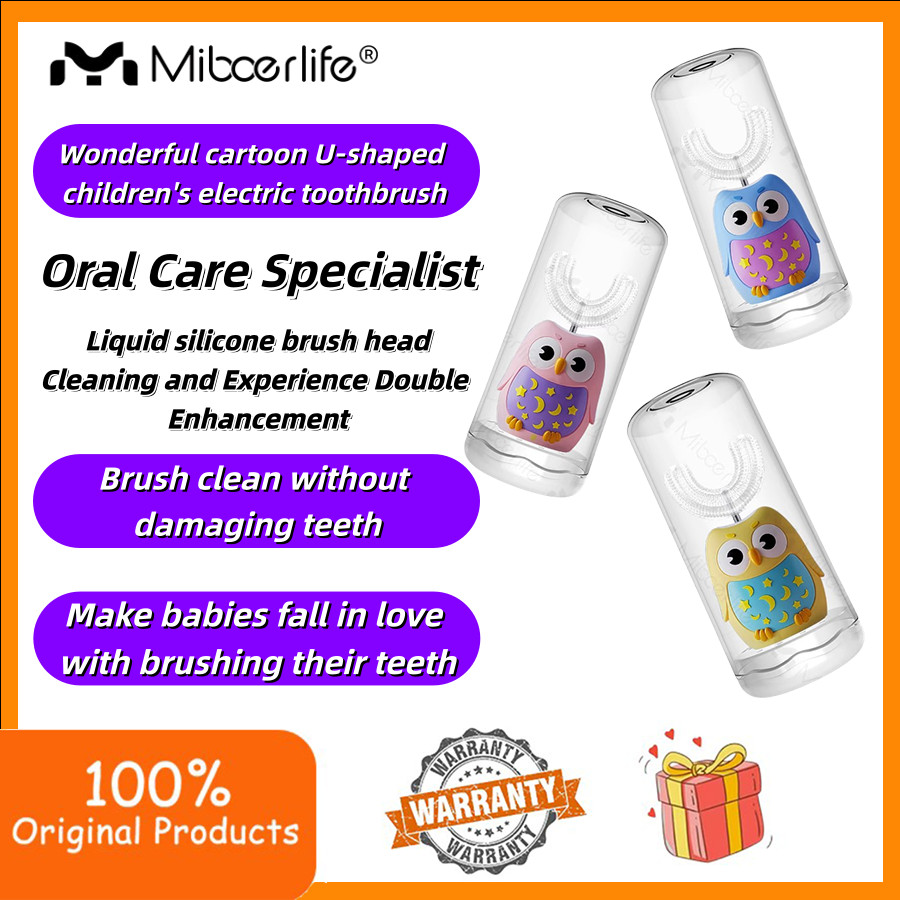 Miboerlife U5 Children's electric toothbrush fully automatic U-shaped 23610 year old sonic steriliza