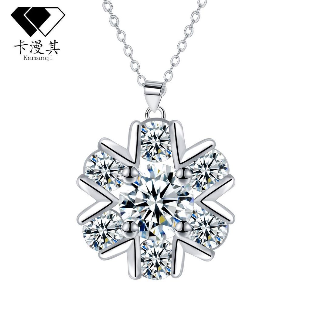 Knn-47 สีกากีพราวหัวใจสร้อยคอหญิงเครื่องประดับแฟชั่น Clavicle Chain High-End Feel20260205