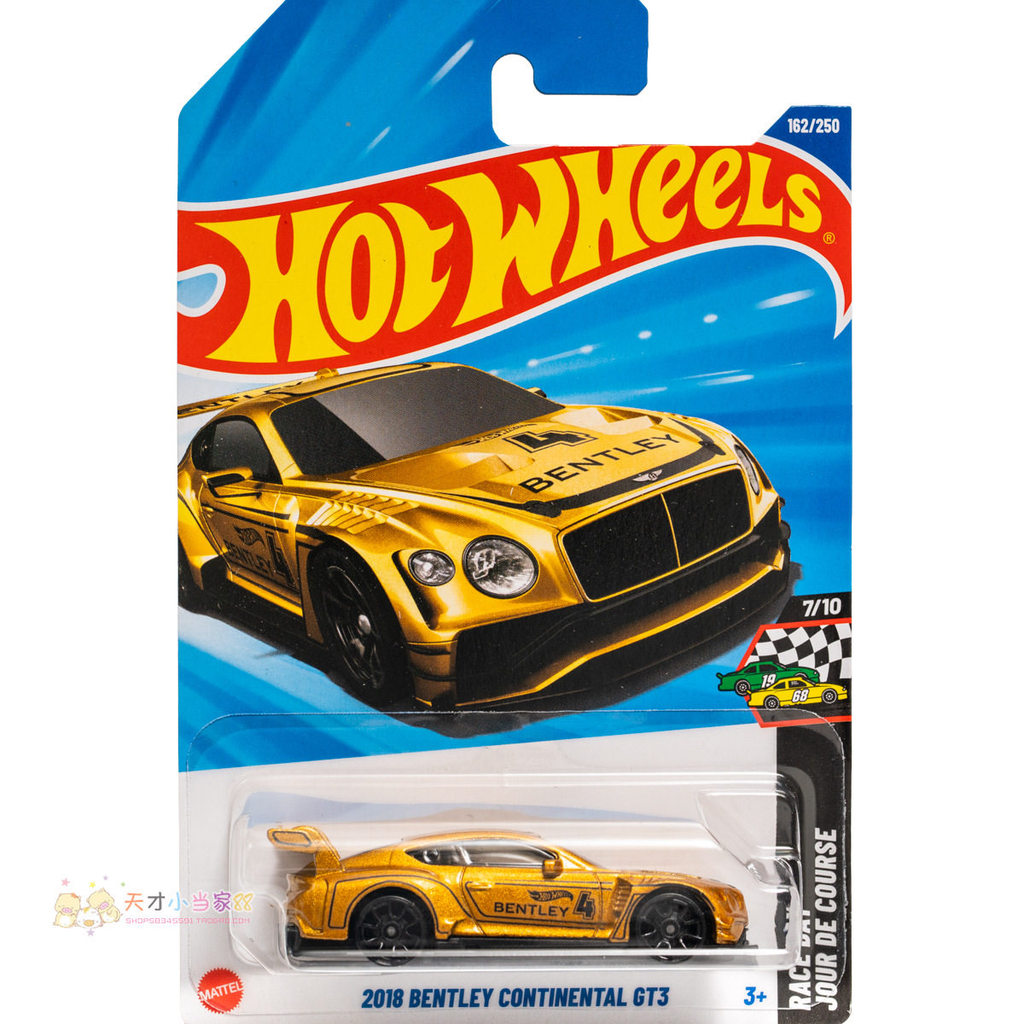 เลขที่. 162 2018 BENTLEY CONTINENTAL GT3 BENTLEY CONTINENTAL Golden Hot Wheels 25Q