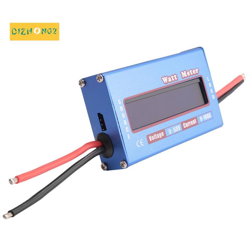 [dizhong2]Digital Wattmeter Watt Meter Power Meter DC 60V 100A Balance Voltage Battery Checker