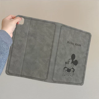 🔥24ชั่วโมงจัดส่ง🔥เคสiPad Air7/6 13 Pro13 2024 Gen11 Gen8/9 Air5 mini7 รุ่นตัวละครน่ารัก ผิวสีเทา ป้องกันแรงกระแทกดี