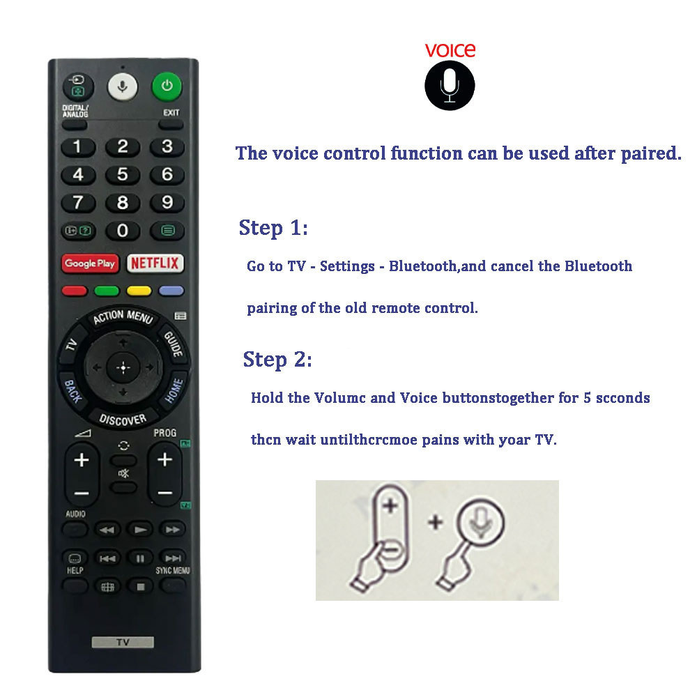 ALANK remote รีโมททีวี SONY LCD Smart TV รีโมท รูปที่ 3