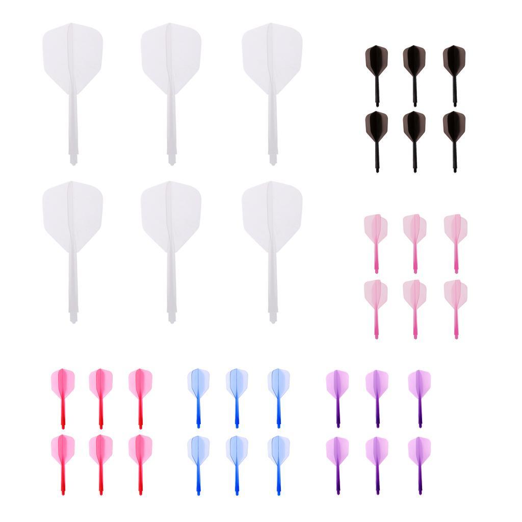 ชิ้นส่วน Dart ครบเซ็ต 6 ชิ้น รวม Dart Shaft และ Dart Flight ทนทานสำหรับคนเล่น Dart