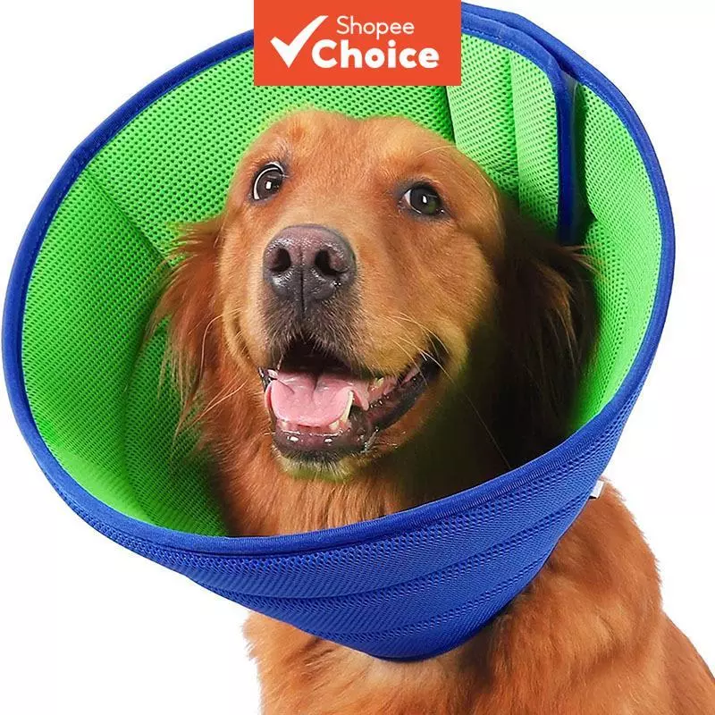 Soft Cone Recovery Collar ปรับระบายอากาศได้ – ปลอกคอสุนัข & ปลอกคอแมว & สายจูงสุนัขสําหรับสัตว์เลี้ยงหลังการผ่าตัด