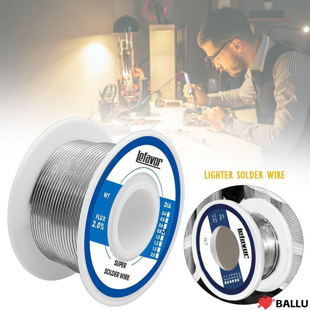 BALLU Corel Solder, 20g 50g 100g 0.8 1.0mm Low-melting ลวดเชื่อมอุณหภูมิต่ํา,Universal FLUX 2.0% ไม่