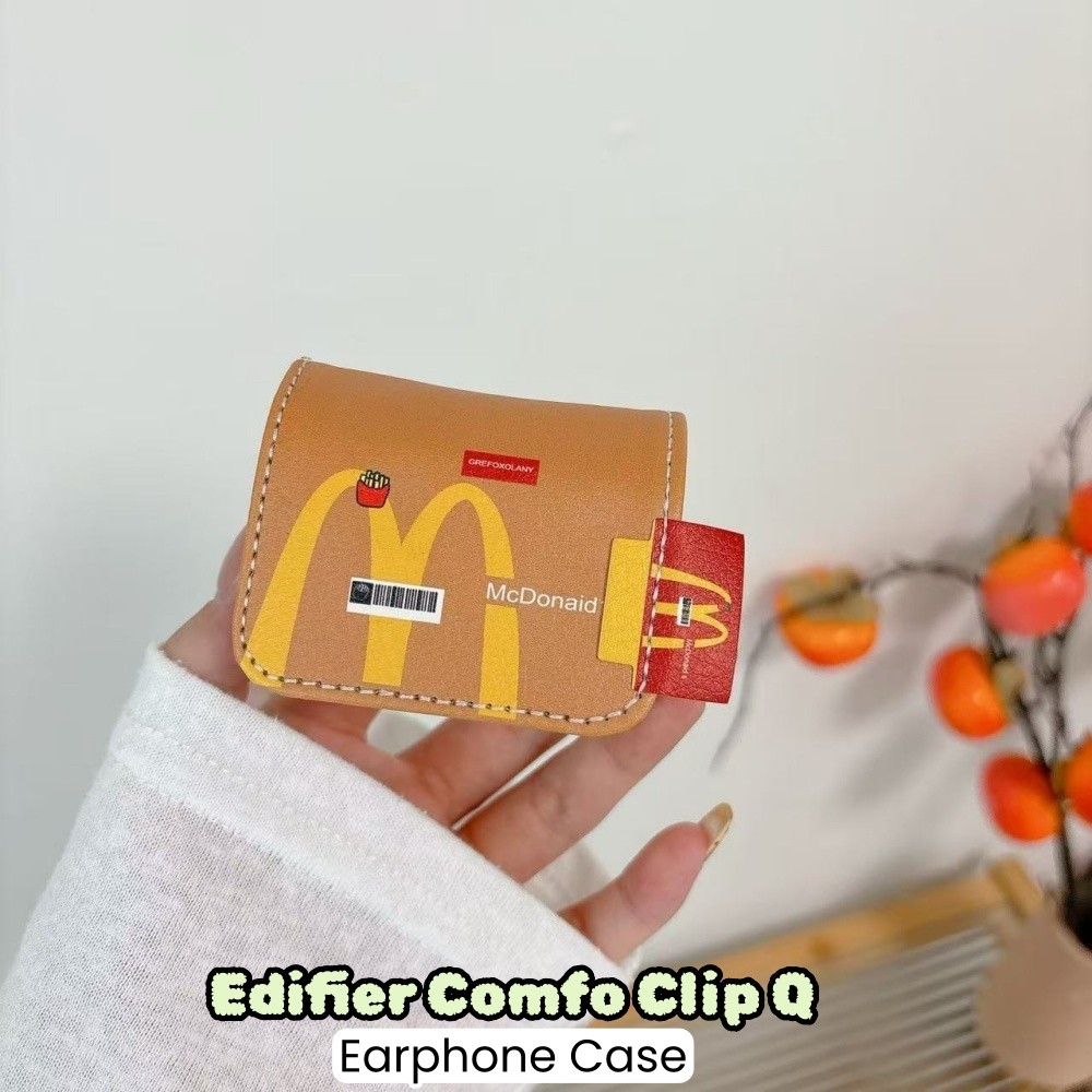 ส่วนลดสําหรับ Edifier Comfo Clip Q Case น่ารักการ์ตูนสิ่งทอหัตถกรรมหูฟังกรณีปลอกฝาครอบ