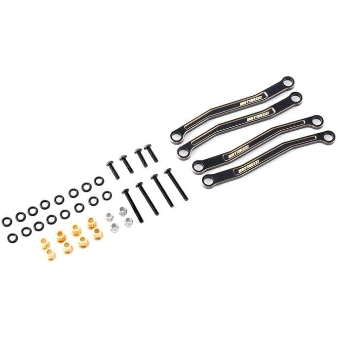 ชิ้นส่วน RC RC อะไหล่รถบรรทุกตีนตะขาบสําหรับ FMS FCX18 LC80: ลิงค์แชสซีทองเหลือง (เวอร์ชั่นสั้น)