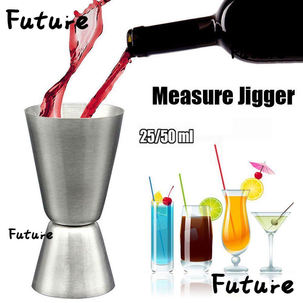 FUTURE 25/50ml วัด Jigger Home & Living สแตนเลส Barware Bar เครื่องมือบาร์