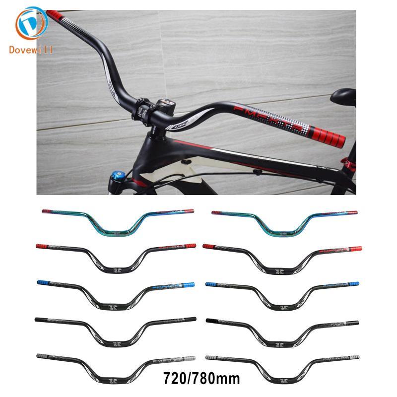 Dovewill แฮนด์จักรยานเสือภูเขาน้ําหนักเบา MTB Down Hill DH จักรยานยาวพิเศษ 31.8 มม. 720 มม.บาร์มือจับสูง