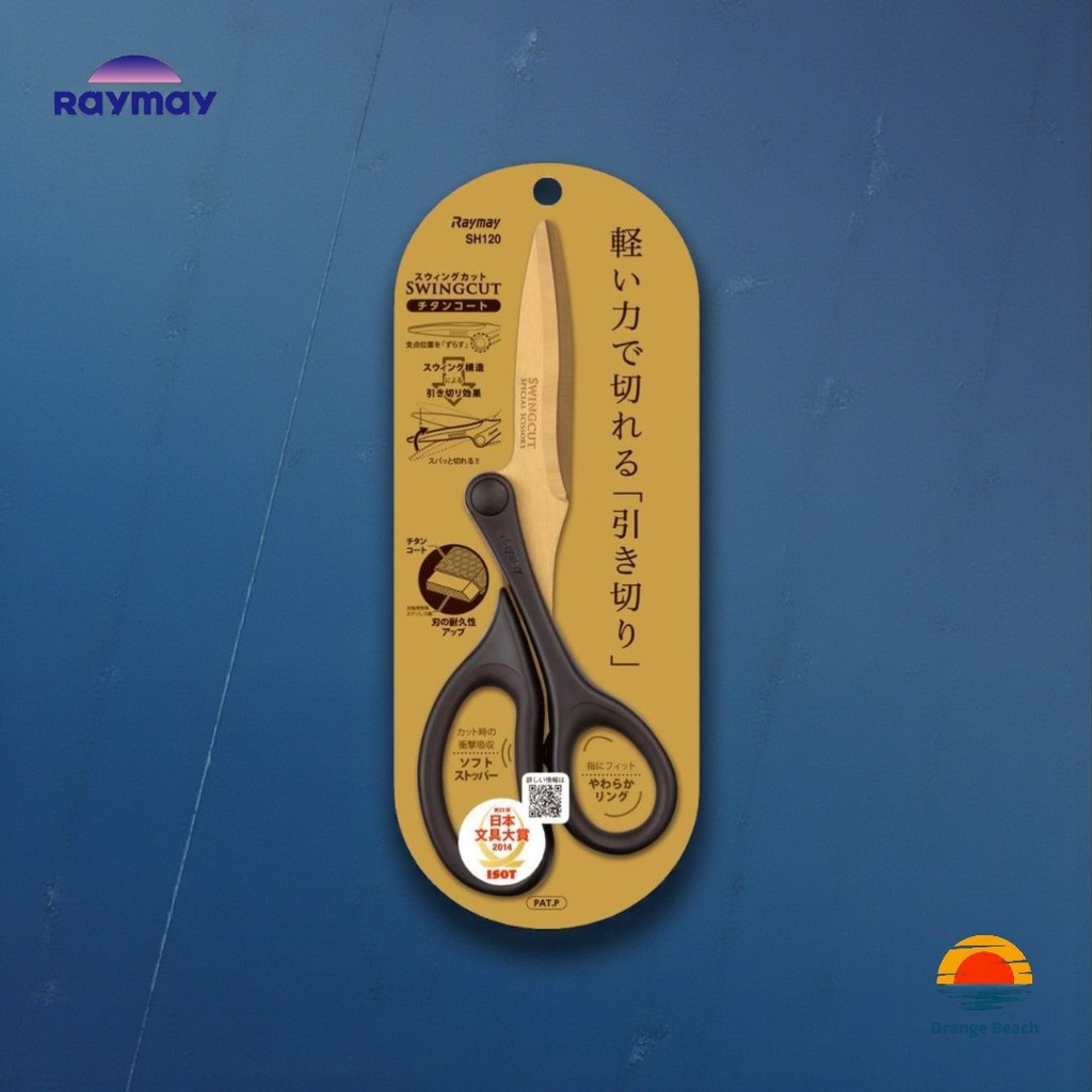 Raymay Fujii SH120/กรรไกร/Swing Cut Scissors/Titanium/คมพิเศษ/3เท่า/Japan/Good Design