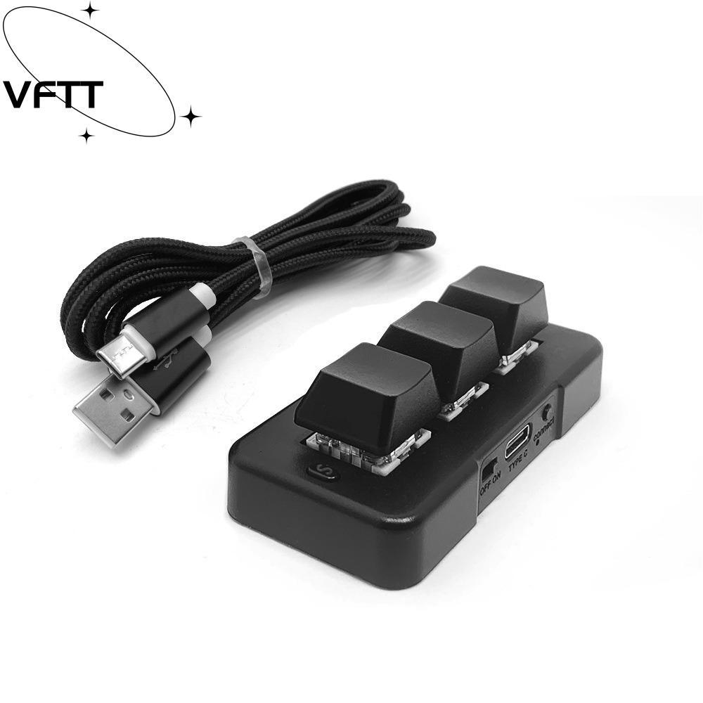 VFTT แป้นพิมพ์ที่กําหนดเอง, MK321U MK321G MK321BT Mini Keyboard, 3 คีย์สีดําสีขาว USB + BT Dual-mode