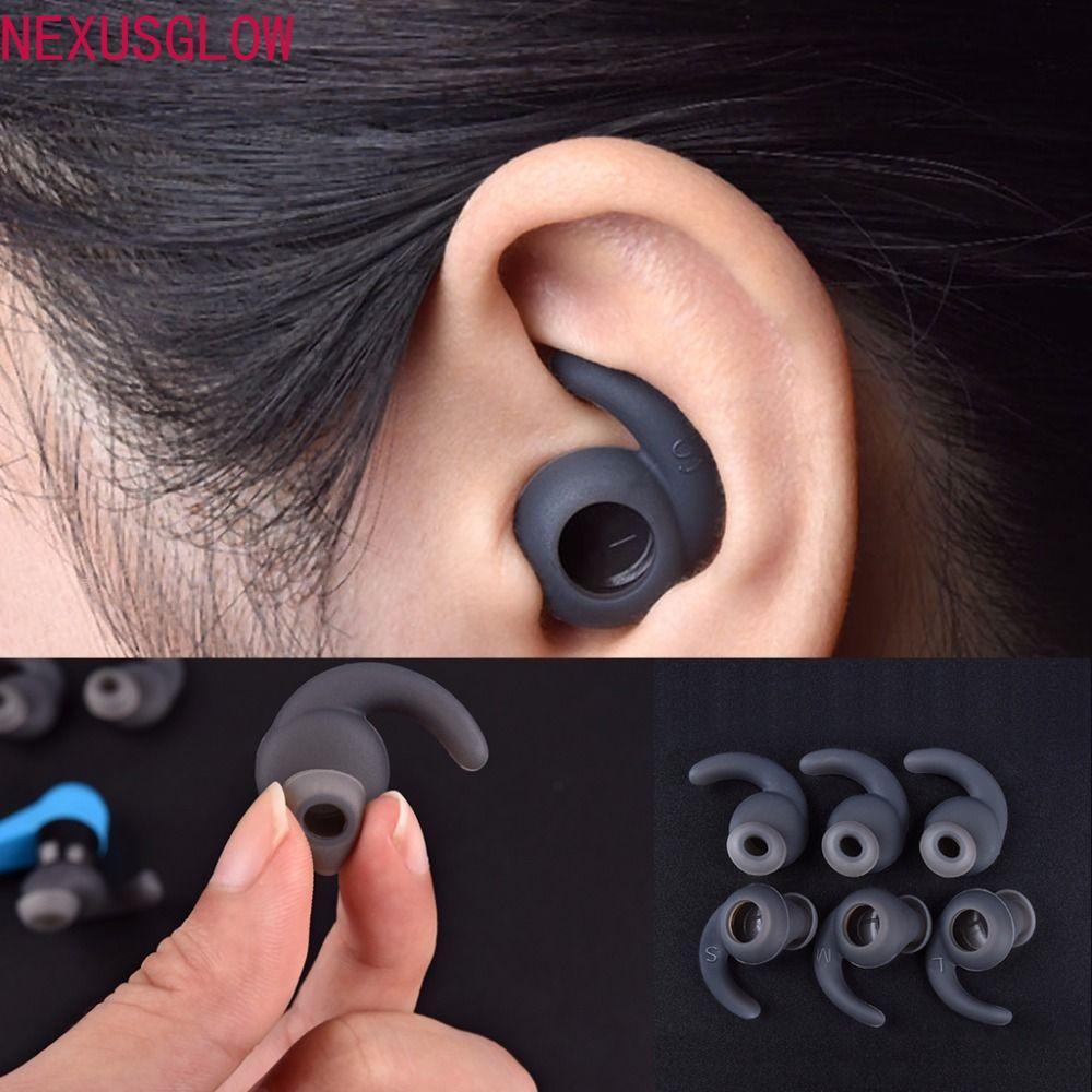 NEXUSGLOW ที่เกี่ยวหู In-ear S/M/L อุปกรณ์เสริมชุดหูฟัง ฝาครอบซิลิโคน หูฟัง Bluetooth Eartips