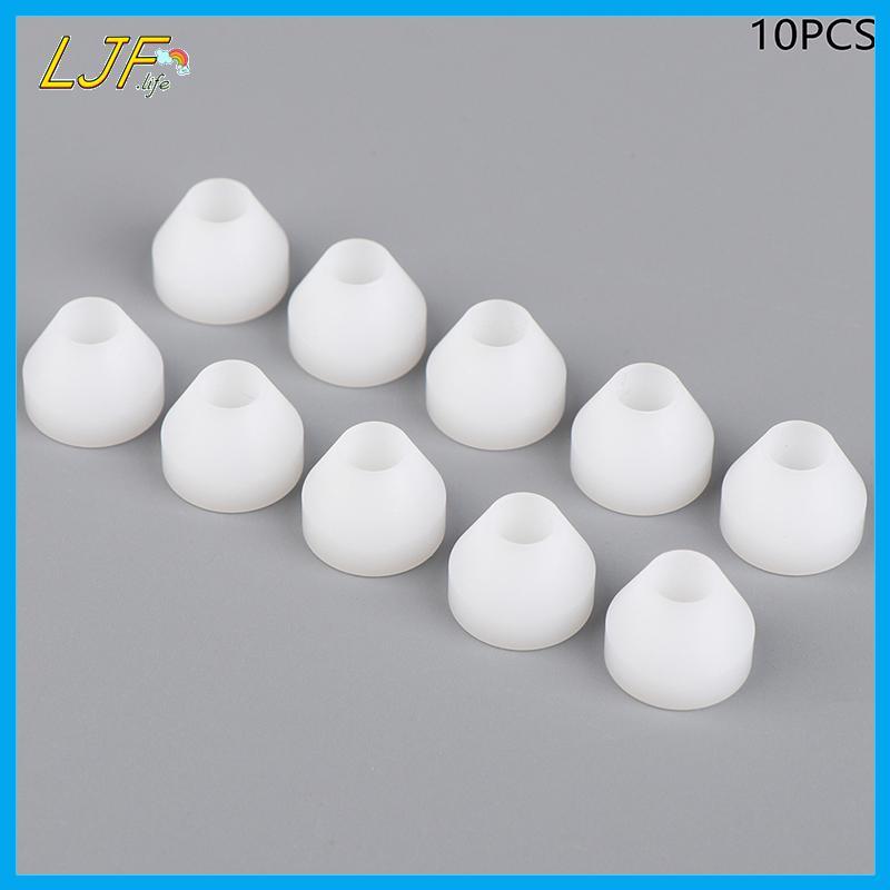 LJF 10PCS ปากกา Bushings สีขาวปากกา Bushings Non-Sti ทนทานปากกา Bushings สังเคราะห์ Bushings สําหรับ