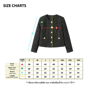 เสื้อคลุมไหมพรมทวิต แขนยาว มีไซส์ S-4XL ลุคคุณหนูไฮโซ แต่งกระดุมทอง แมทช์ง่าย ลายคลาสสิก ทรงสวยเป๊ะ