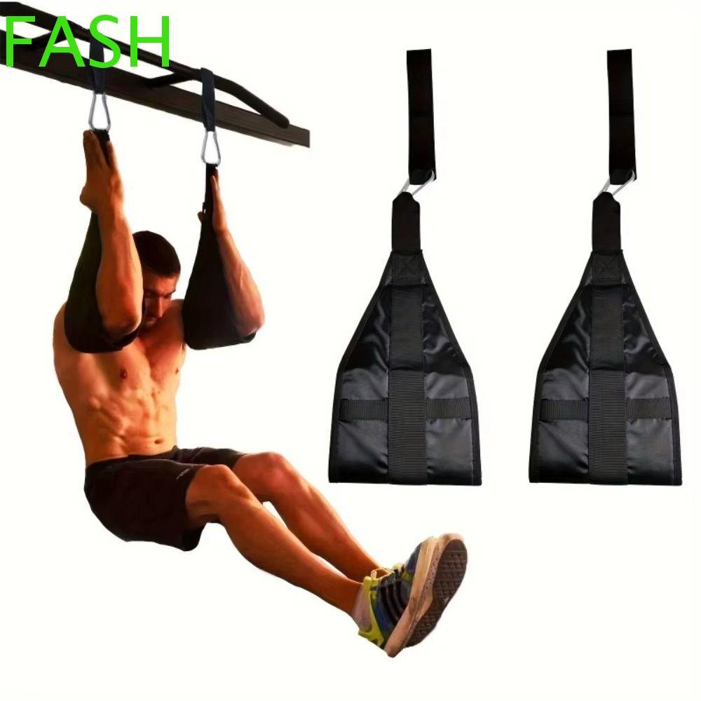 FASH Fitness AB Sling Straps, Suspension Rip-Resistant เข็มขัดพยุงออกกําลังกาย, Pull Up Bar แขวนขา R