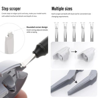 (New) DSPIAE ปากกา-มีดเดินลาย Straight Edge Broach & Step Scraper