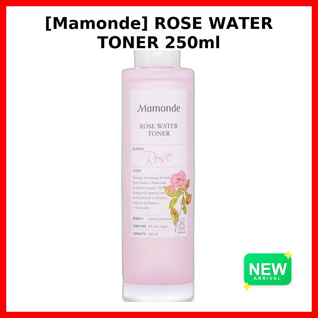 [Mamonde] ROSE WATER TONER 250ml / Korean Rose Water Toner / Hydrating Essence / ของแท้ 100% โดย blu