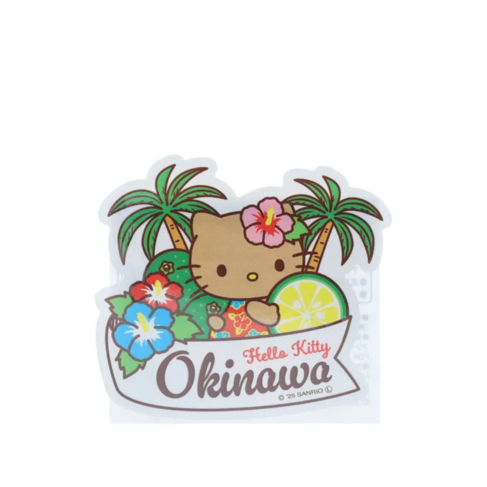 สติ๊กเกอร์ Sanrio Suntan Series ของ Okinawa Exclusive Okinawa