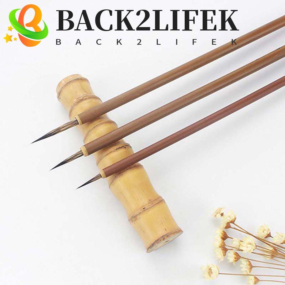 BACK2LIFEK Hook Line Pen ภาพวาดขนาดเล็ก อุปกรณ์วาดภาพประดิษฐ์ตัวอักษรจีน