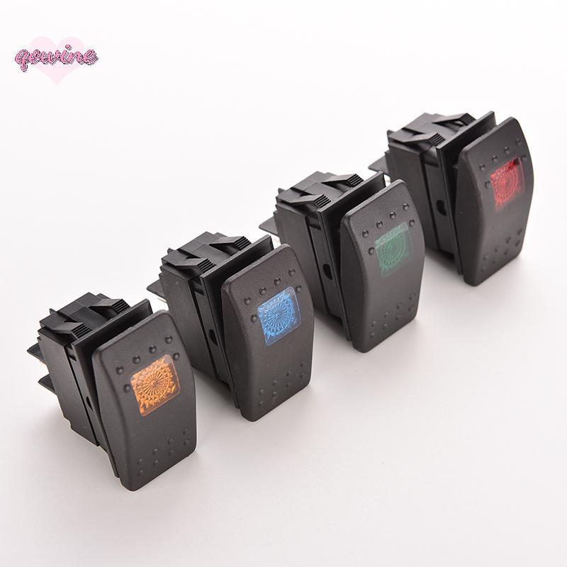 [qowine] 12V 20A WATERPROOF BAR ARB CARLING ROCKER TOGGLE SWITCH ไฟ LED CAR BOAT TH