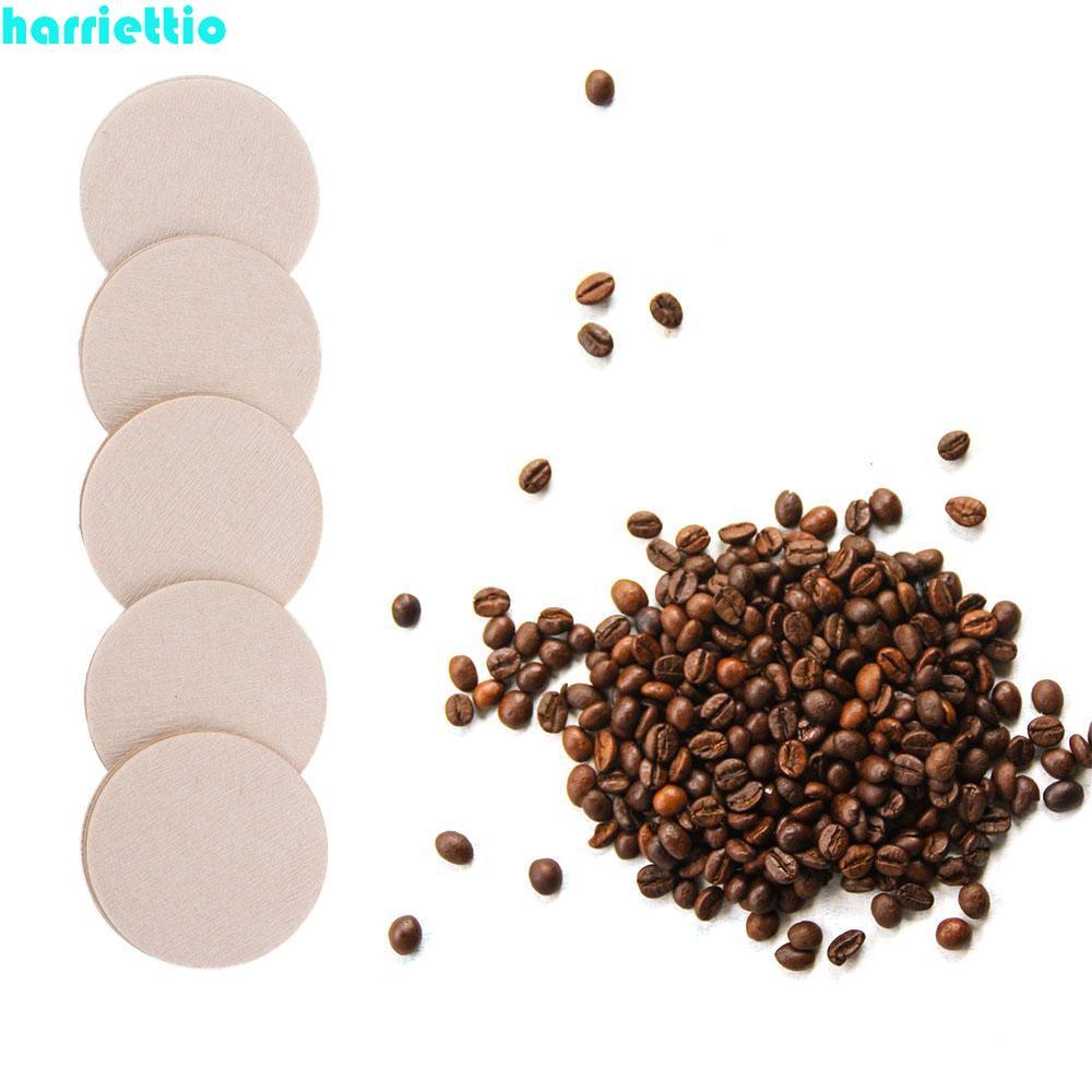 HARRIETTIO Cafe กระดาษกรอง 56 มม./60 มม./68 มม.100 ชิ้นรอบ Espresso Moka Pot เครื่องมือกรอง