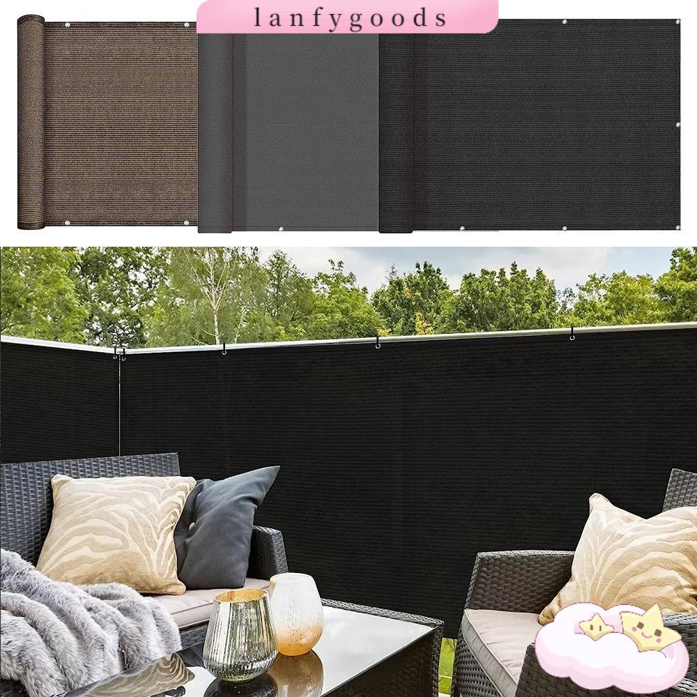 LANFYGOODS Sailing Sails, ผ้าบังแดดระเบียงกันน้ํา 3/5/6M, รั้วอเนกประสงค์ Patio รั้วป้องกัน Patio