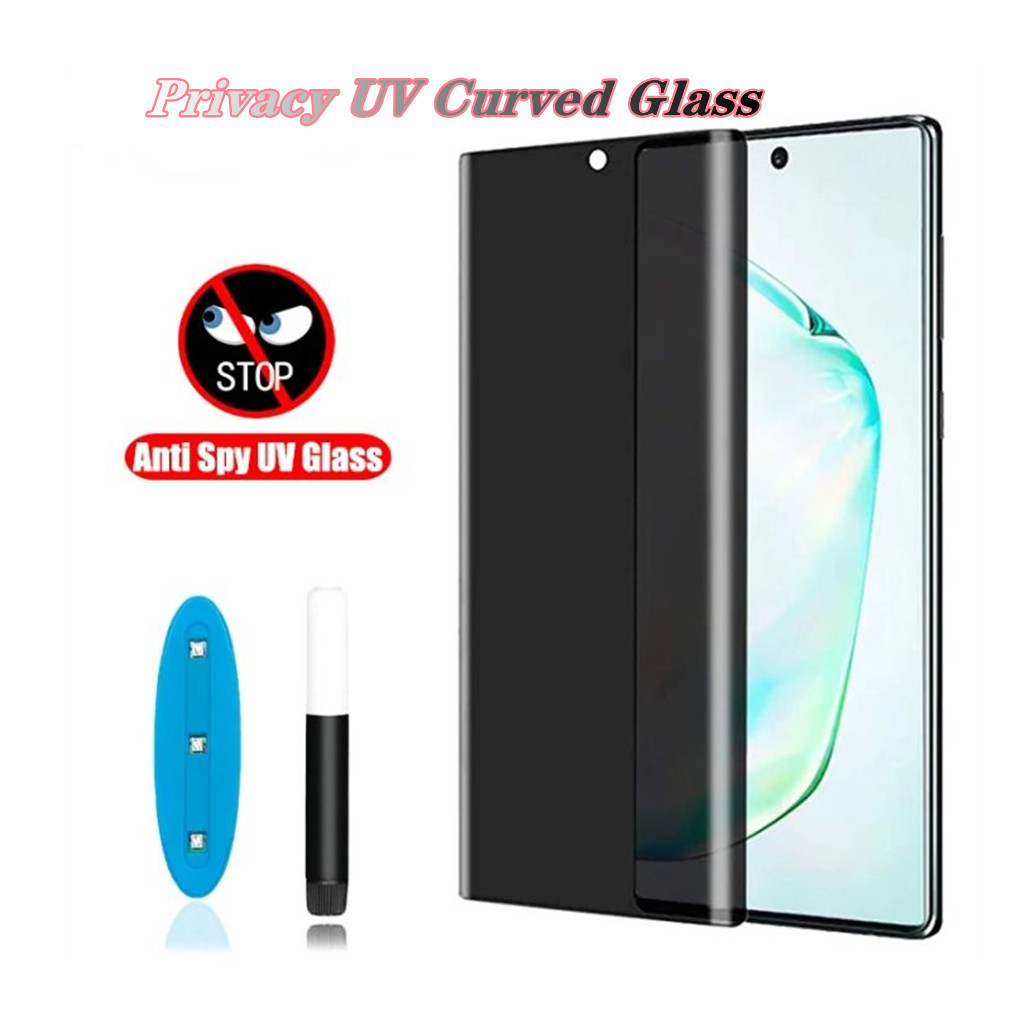 ความเป็นส่วนตัว UV Glass สําหรับ VIVO V50 V29 V30 V30E X200PRO V27 กาวเต็ม anti spy กระจกโค้ง