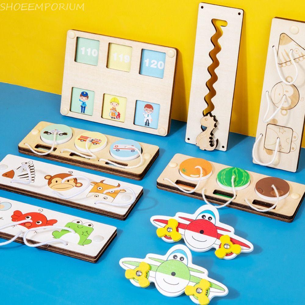 SHOEEMPORIUM Busy Board DIY ของเล่นปริศนา,Montessori Switchฟังก์ชั่น Busy Board,ของเล่นเด็กSensory B