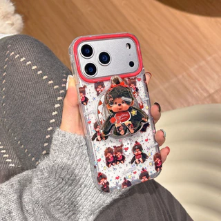 🎉KIDDY🎉แม่เหล็ก เคสใสกันกระแทก เคสสําหรับไอโฟน 16 เคสชาร์ได้ สำหรับ IPhone 11 17 Pro MAX 13 15 14 12 7/8Plus MONCHHICHI