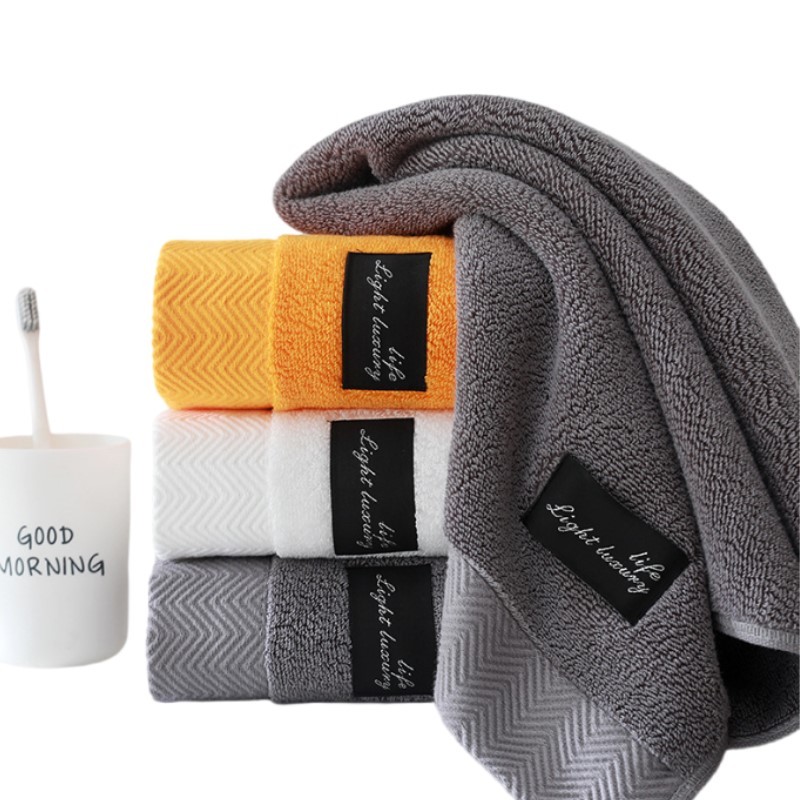 100% Cotton Shower Towels Bathroom Towel for Adults High Absorbent Home Hotel Pure Thick Towels Gift