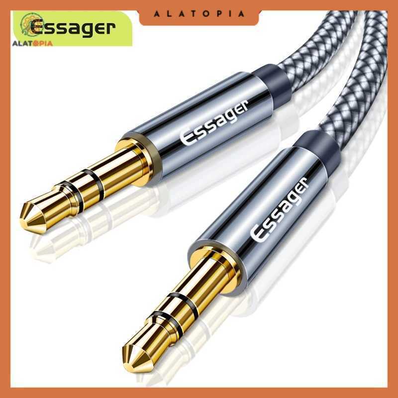 ESSAGER 3.5 มม.AUX Cable Audio Male to Male Adapter Braid 1.2M - EYP35-DY0G
