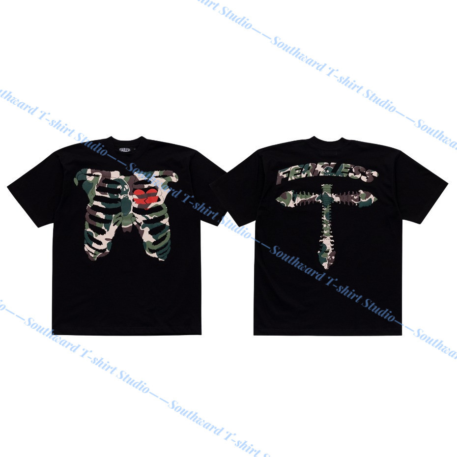 FEARLESSBKK BONE CAMO BLACK T-SHIRT